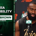 Jaylen Brown POSITIVE Health Update; Knee Almost 100% | Celtics Practice Interview