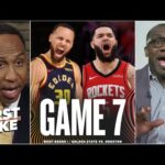 FIRST TAKE | WARRIORS IN 7! - Shannon nailed it, Curry wasn’t 100% in G6 vs Rockets, he will back G7