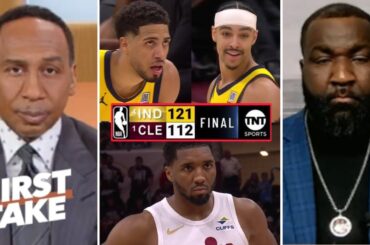 FIRST TAKE | Cavs are in Trouble! - Stephen A. GOES CRAZY Pacers upset East favorite Cavaliers in G1