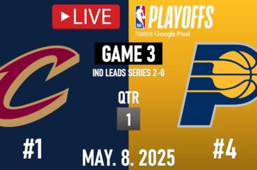 Cleveland Cavaliers vs Indiana Pacers GAME 3 LIVE | May 8, 2025 | NBA PLAYOFFS GAME 3 | NBA 2K25