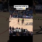 The Thunder blew out the Nuggets 😳