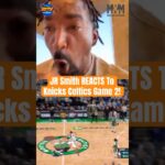 JR Smith REACTS to the Knicks going up 2-0 against the Boston Celtics! 🔥 #shorts