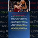 Mitchell’s Status Crucial for Cavs’ Must-Win Game 3 The Cleveland Cavaliers face a do-or-die Game 3
