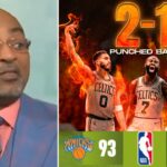 NBA Gametime reacts Boston Celtics beat New York Knicks 115-93 in Gm 3: Tatum 22 Pts; Brunson 27 Pts