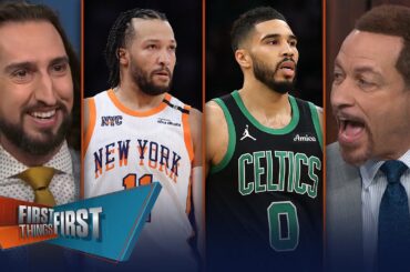 Celtics go down 2-0, Knicks were ‘underestimated,' Jayson Tatum to blame? | NBA | FIRST THINGS FIRST