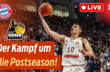 🔴 Basketball-Bundesliga LIVE: FC Bayern Basketball – MHP Riesen Ludwigsburg | 34. Spieltag