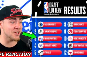 THE SIXERS GET THE 3RD OVERALL PICK IN THE 2025 NBA DRAFT! (LIVE REACTION)