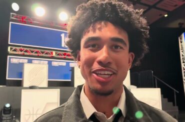 Philadelphia 76ers Jared McCain 2025 NBA Draft Lottery Reaction