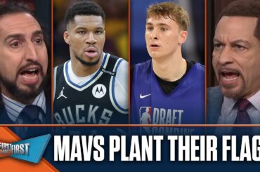 Mavs win draft lottery, Should Dallas trade the pick for Giannis? | NBA | FIRST THINGS FIRST