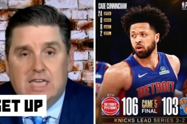 GET UP | "Pistons in 7" - Windy on Cade Cunningham, Pistons stay alive beating Knicks in wild Game 5