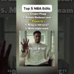 Top 5 NBA Edits 😳  #nba #basketball