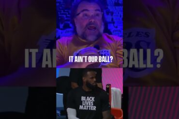 Jack Black con su actuación '¿No es nuestra pelota?', de LeBron (vía Los Angeles Lakers) #shorts