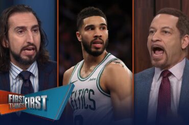 Knicks go up 3-1 on the Celtics, Jayson Tatum injury is ‘unfortunate’ | NBA | FIRST THINGS FIRST