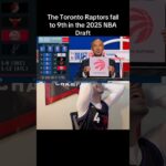 Reacting to the Toronto Raptors picking 9th in the 2025 NBA Draft #nba #nbadraft #torontoraptors
