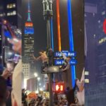 Knicks fans surround Celtics team bus and go CRAZY after advancing to ECF