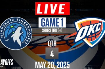 NBA LIVE! Oklahoma City Thunder vs Minnesota Timberwolves GAME 1 LIVE | May 20, 2025 | NBA Playoffs