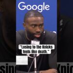 Jaylen Brown after being eliminated