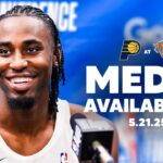 Indiana Pacers Postgame Media Availability at New York Knicks (Game 1) | May 21, 2025