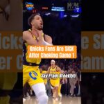 Knicks Fans are SICK after choking Game 1 to the Indiana Pacers! #shorts