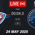 NBA LIVE! Oklahoma City Thunder vs Minnesota Timberwolves | May 24, 2025 | Game 3 NBA Playoffs Live