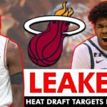 Miami Heat NBA Draft Targets LEAKED? Heat Rumors