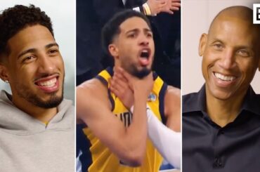 Tyrese Haliburton Sits Down w/ Reggie Miller to Talk Pacers' Game 1 Comeback & Choke Sign