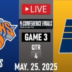 New York Knicks vs Indiana Pacers LIVE GAME 3 | May 25, 2025 | NBA PLAYOFFS GAME 3 | NBA LIVE 2K25