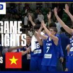PHILIPPINES vs. VIETNAM | FULL GAME HIGHLIGHTS | FIBA U16 ASIA CUP SEABA QUALIFIERS