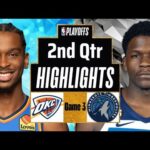 Oklahoma City Thunder vs Minnesota Timberwolves Full Highlights 2nd Qtr P2 | May 24 | NBA Highlights