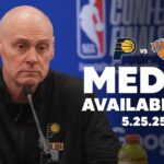 Indiana Pacers Postgame Media Availability at New York Knicks (Game 3) | May 25, 2025