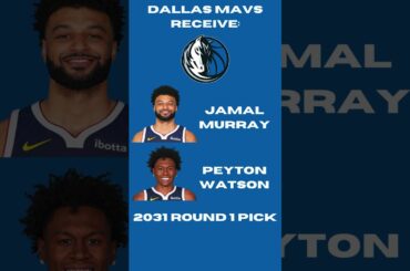TRADING Jamal Murray To The Dallas Mavericks! #nba #basketball #viral