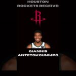 TRADING Giannis Antetokounmpo To The Houston Rockets! #nba #basketball #viral
