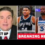 GET UP | ESPN latest on NBA BLOCKBUSTER Trades: Kevin Durant to Timberwolves - Giannis to Spurs