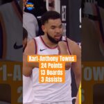 Karl-Anthony Towns DOMINATED the Indiana Pacers in Game 5! 🦁 #shorts