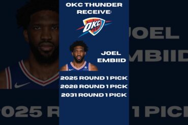 TRADING Joel Embiid To The Oklahoma City Thunder! #nba #basketball #viral