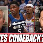 Jason Timpf & Colin Cowherd make Timberwolves-Thunder PREDICTIONS after Edwards HUGE Game 3 win