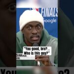 Awkward exchange between Siakam & reporter 😬