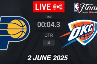 NBA LIVE! Oklahoma City Thunder vs Indiana Pacers | June 2, 2025 | Game 1 NBA Finals Live 2K