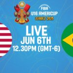 LIVE - USA v Brazil | FIBA U16 AmeriCup 2025 | Quarter-Finals