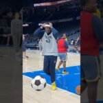 Pascal Siakam showing off his soccer skills