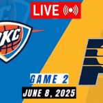 NBA LIVE!  Indiana Pacers vs Oklahoma City Thunder LIVE – NBA Finals Game 2 I June 8, 2025 2K Live