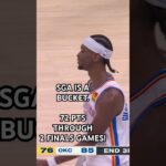 SGA Totals Most Points (72) Ever By A Player In Their First 2 Finals Games!