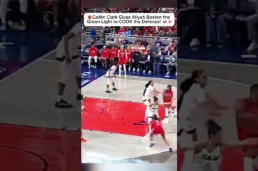 💣Caitlin Clark Lets Aliyah Boston Show Her SKILLS!🔥#caitlinclark #basketball #shortvideoyoutube