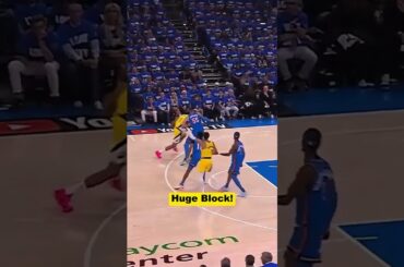 Huge Block! Holmgren Denies Toppin’s Drive! #nba