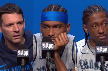 Oklahoma City Thunder Speak Before Game 5 NBA Finals | June 15, 2025