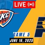 NBA LIVE!  Oklahoma City Thunder at Indiana Pacers LIVE – NBA Finals Game 5 I June 16, 2025 2K Live