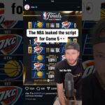 The NBA Leaked the Script for Game 5 👀