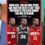 FIRST TAKE | Rockets or Heat are cleanest trade fit for Kevin Durant? - Stephen A. & Perkins debate