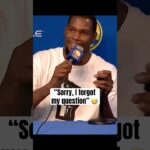 When a reporter forgot his question to KD 😭