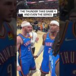 OKC celebrates their Game 4 win
